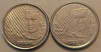 Lote 2 moedas de 5 Centavos de 1994 e 1997, do  Brasil, antigas