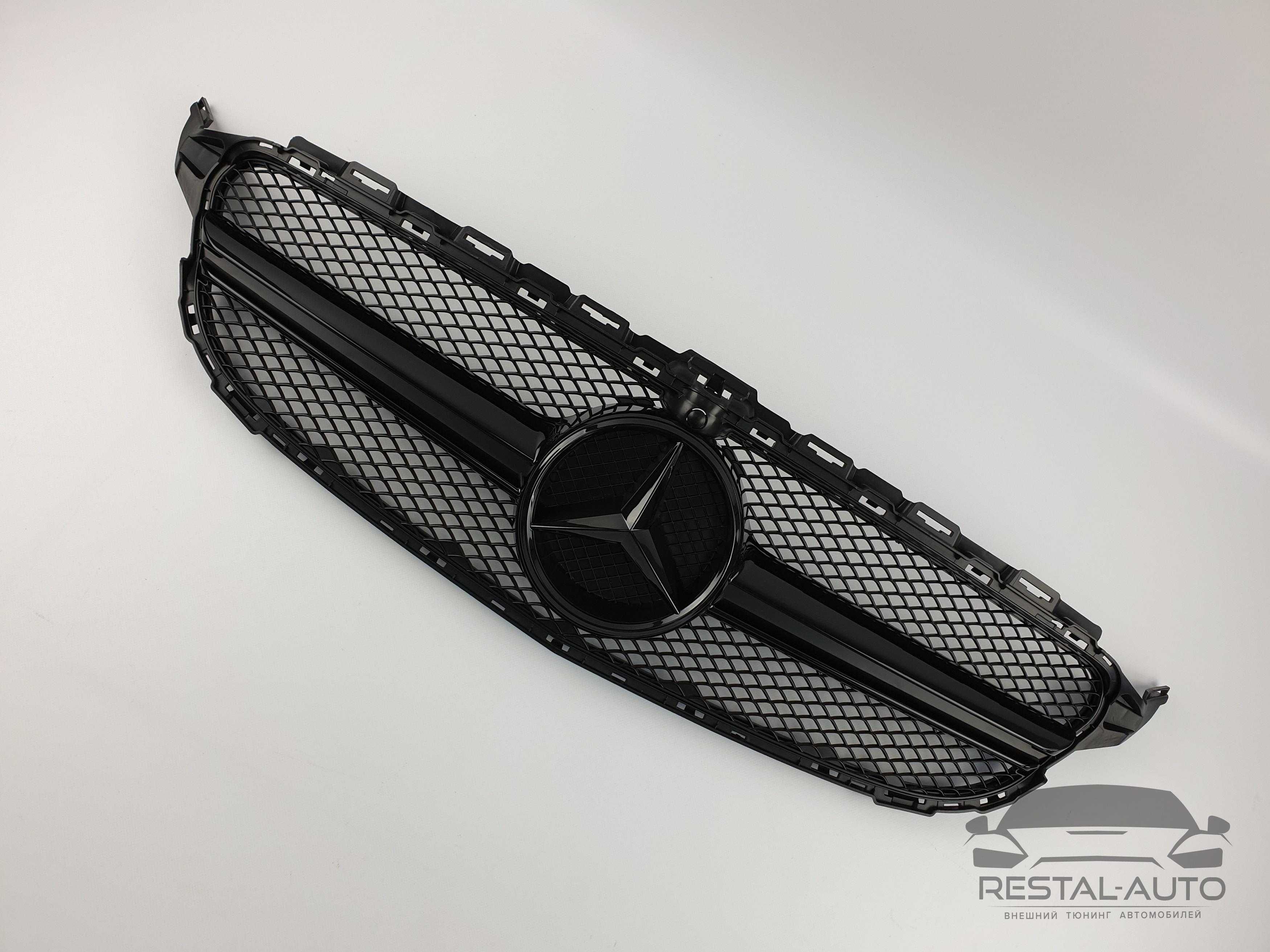 Решетка Радиатора На mercedes C-Class W205 2014-2018 год AMG стиль