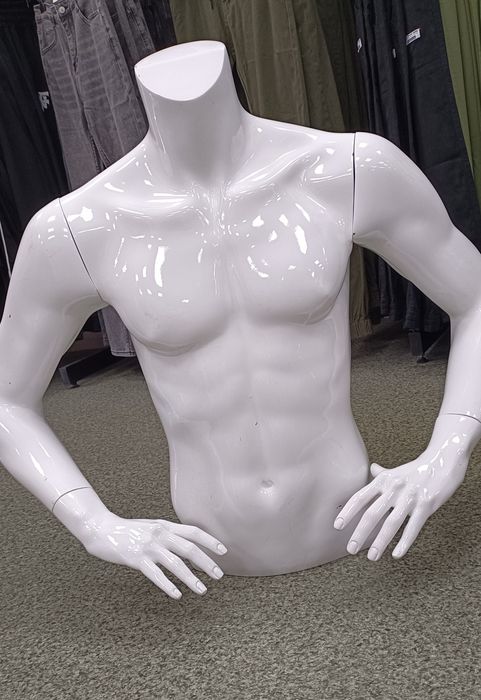 Манекен чоловічий торс акриловий оригінал
