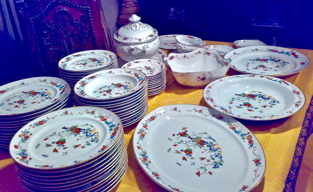 3 Serviços jantar café chá completos Vista Alegre Campestre