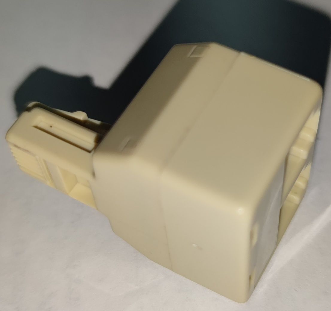 Adaptador Saída Dupla 6P6C (RJ12) - 6 Vias novo - REF 2091
