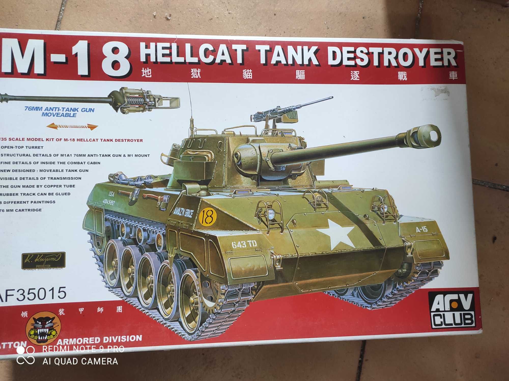 M-18 hellcat 1:35 model do sklejania z dodatkami