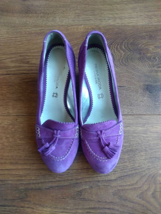 Buty trzewiki półbuty na koturnie 38 Prima moda