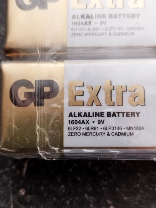 Baterie 9v GP - 8 sztuk