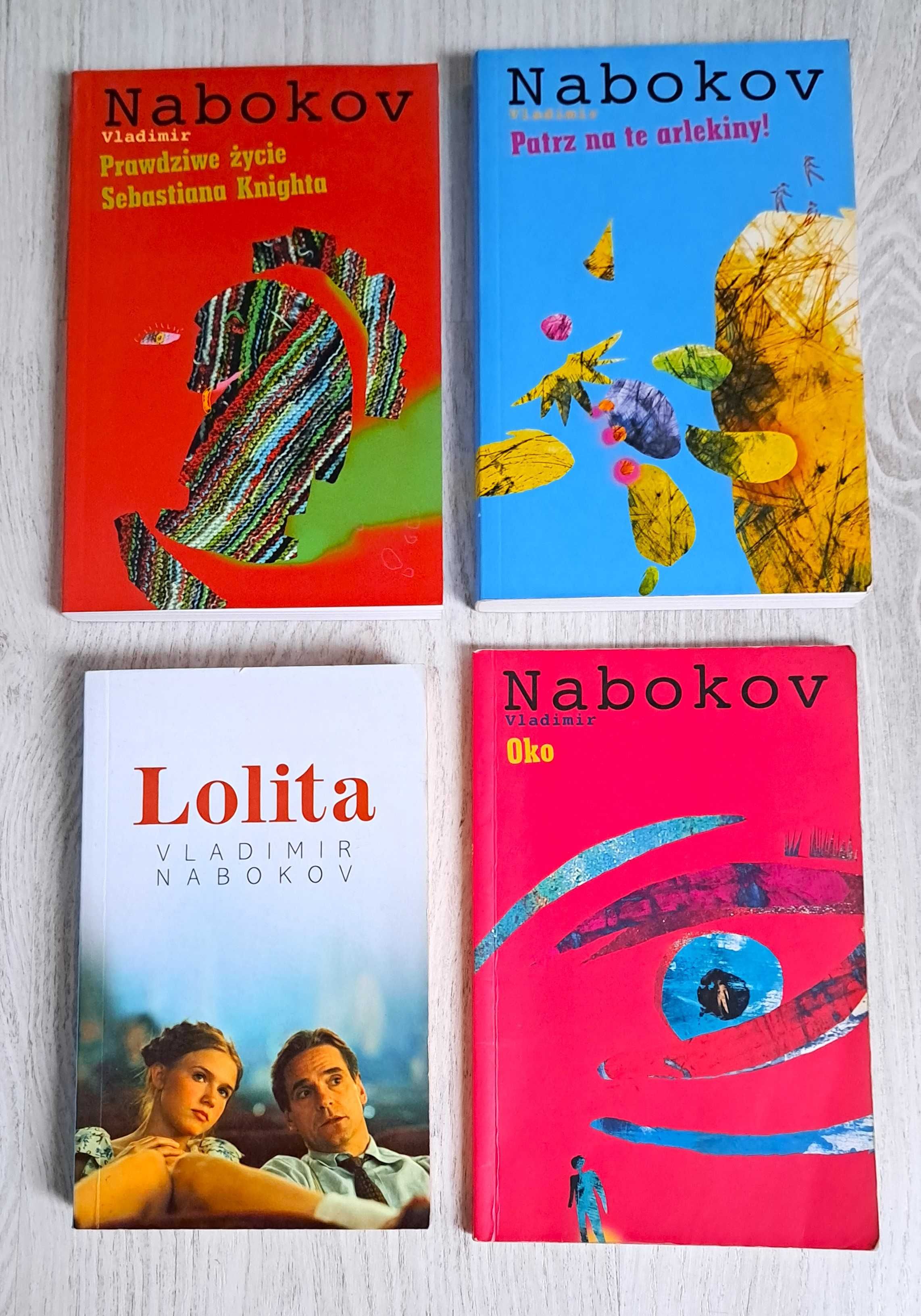 4x Nabokov Lolita Patrz na te arlekiny Oko Prawdziwe życie Sebastiana