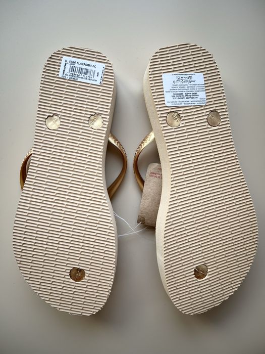 Жіночі вʼєтнамки Havaianas | Havaianas flatform flip-flops in gold