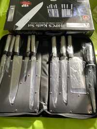 Mala de facas 10 peças knife set com divisória