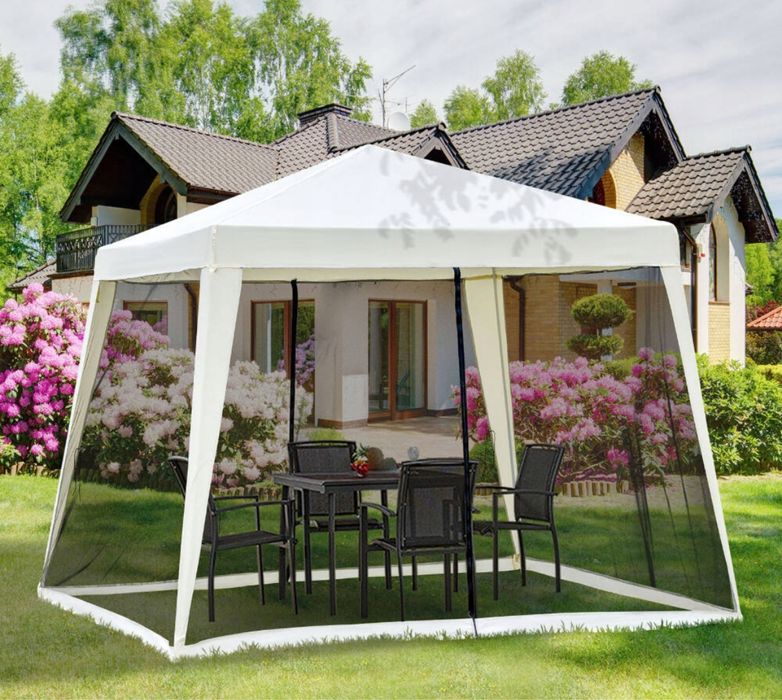 Pawilon Namiot Ogrodowy Altana 3x3m Moskitiera Wodoodporny na Taras