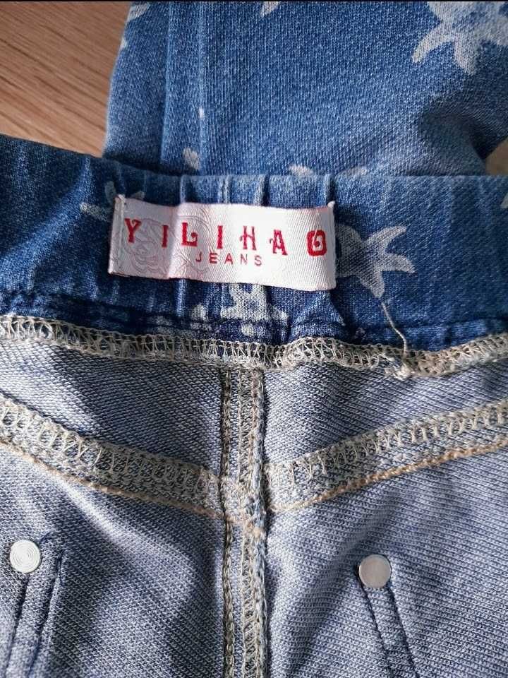 Jegginsy jeansowe r.98-104 jak nowe