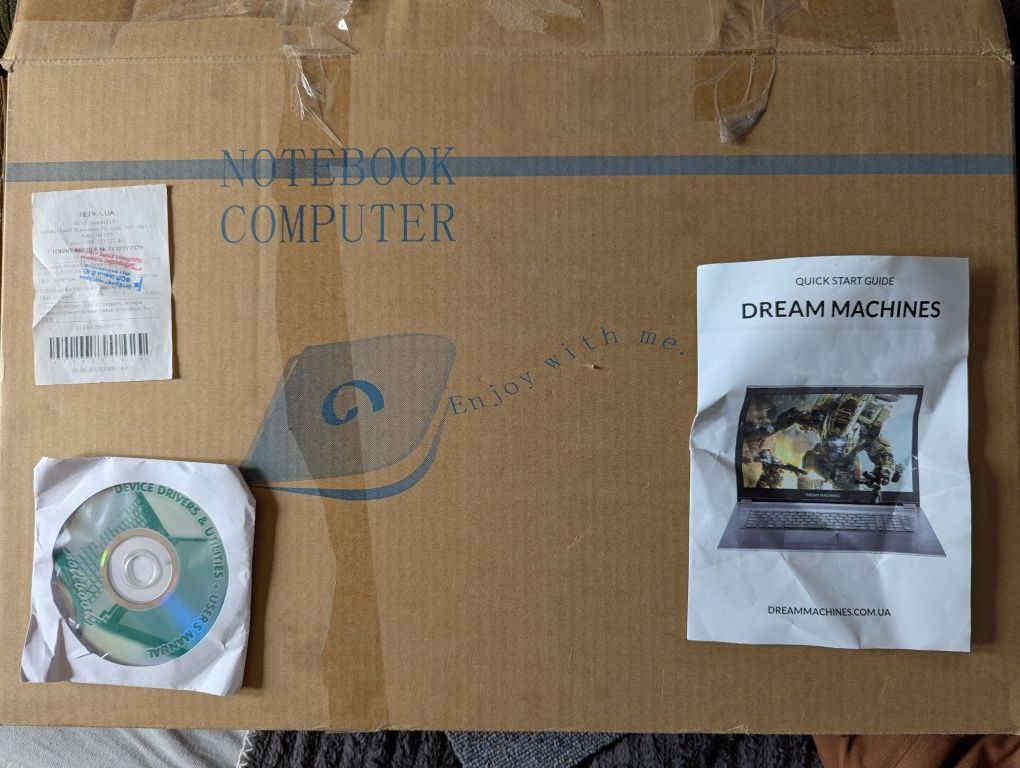 Laptop  Dream MachineG1050Ti ( i7-7700, RAM-16Gb, G1050Ti 4Gb(DDR5))
