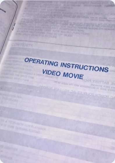Manual Original - CIE VideoMovie CV-9