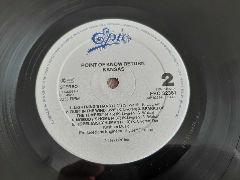 Kansas - Point Of Know Return - Europa - Vinil LP