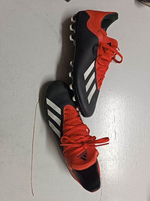 Adidas x 18.1 fg pretas e vermelhas