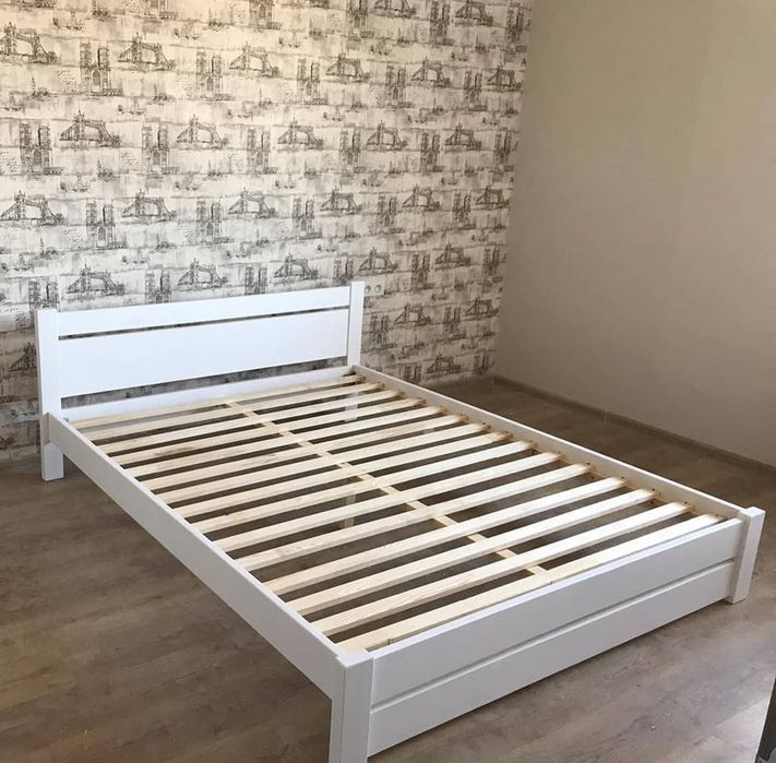 Двуспальная кровать 140/200,160/200 см, двоспальне ліжко з дерева