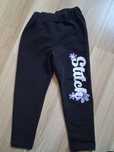 Leginsy czarne dla dziewczynki Stitch. R. 104