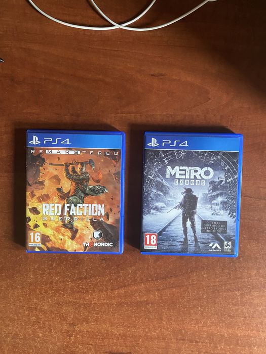 Red Faction 3 Guerrila e Metro Exodus PS4