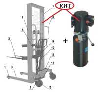 Штабелёр электрический. Переоборудование ручного штабелёра