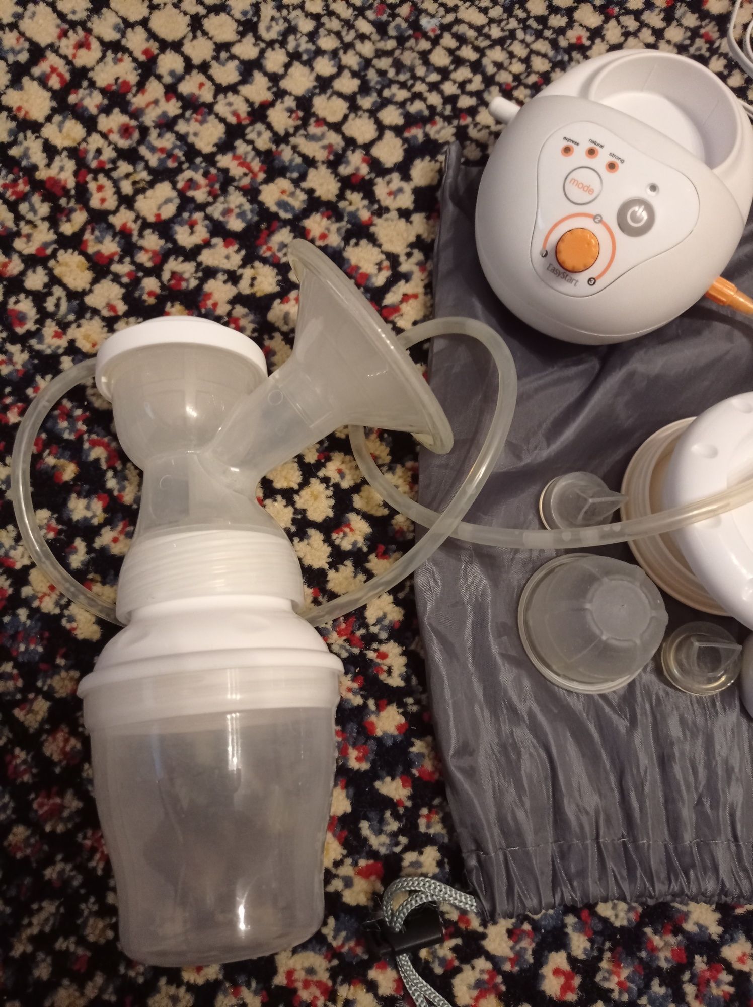 Laktator elektryczny Canpol Babies EasyStart cały duży zestaw