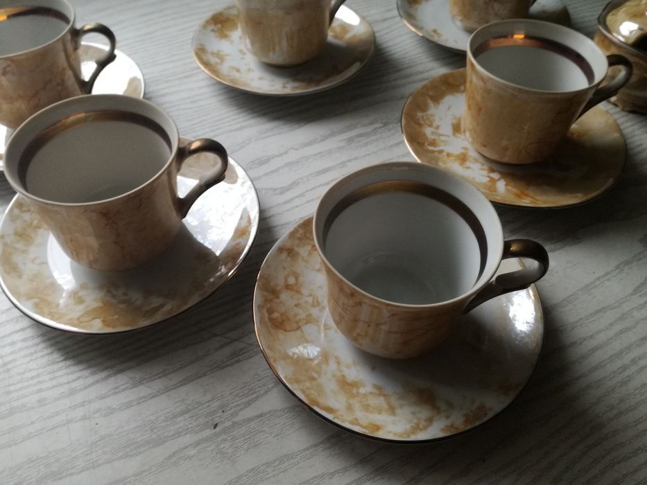 Kolekcja kawowa -serwis z ZPS "Karolina" (dla 6 os.) PRL