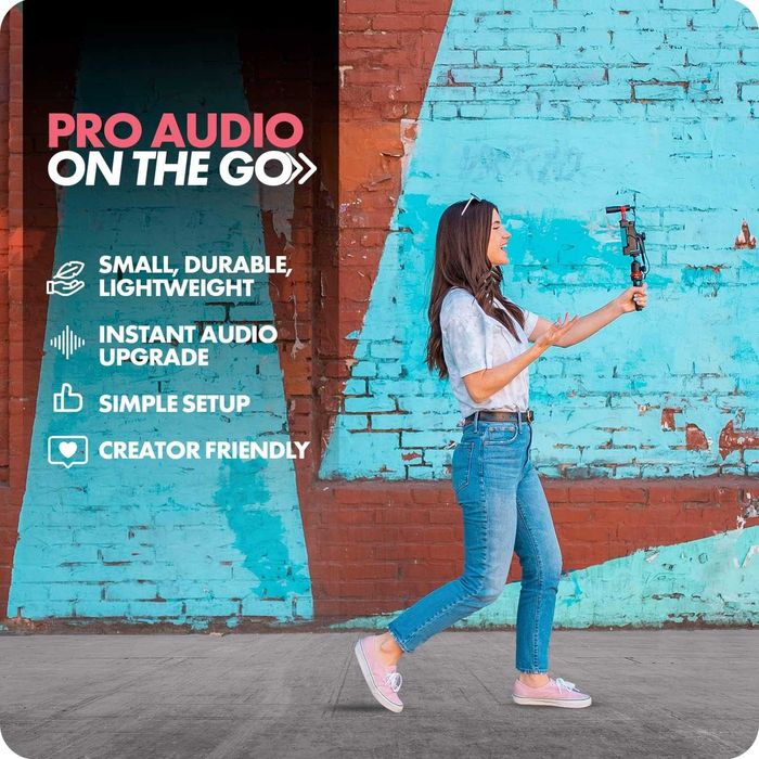 Movo VXR10-PRO Zewnętrzny Mikrofon Wideo do Kamery z Mocowaniem Wstrzą