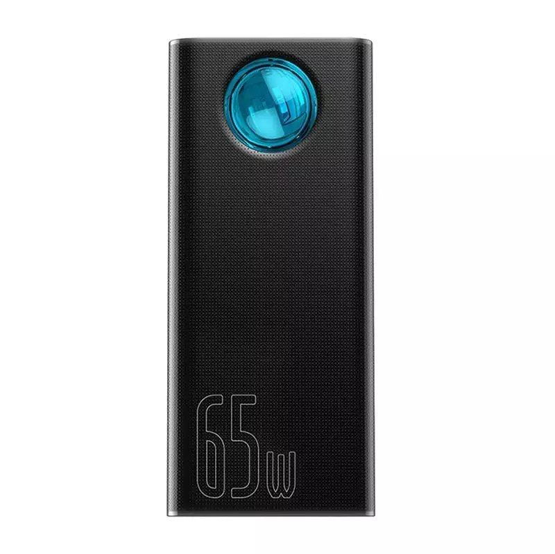 powerbanka baseus amblight 30000mah, 4xusb, usb-c, 65w (černá)