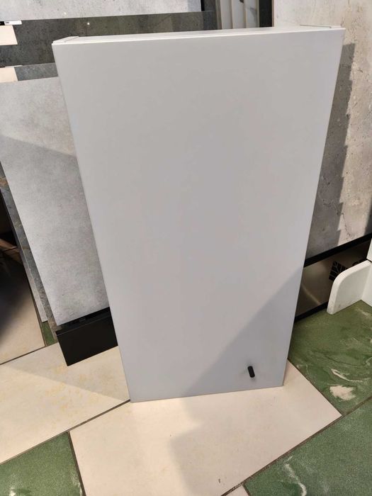 Szafka łazienkowa Cersanit Larga szary mat, czarny uchwyt