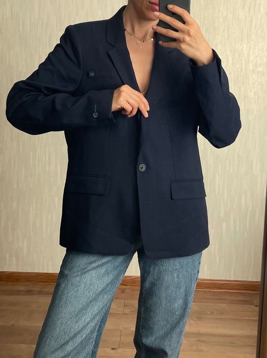 Пиджак из костюмной шерсти,размер 14 { l/ xl }