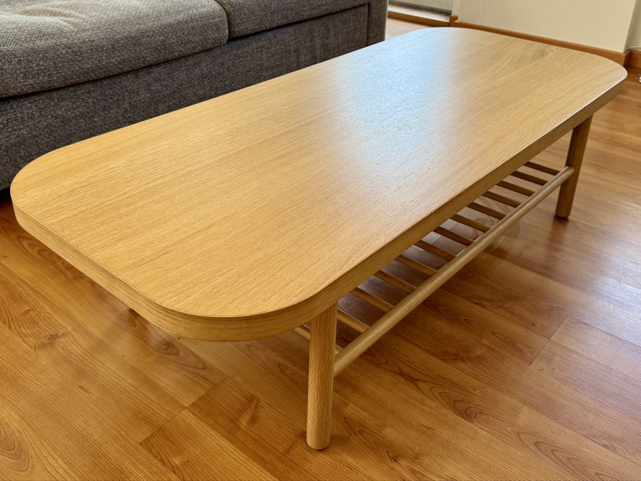 stolik kawowy IKEA Listerby dąb 140x60 bdb