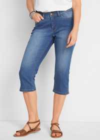 AG5548 jeansowe rybaczki damskie shape ^44