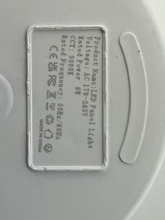 Oprawa panel led  slim 6w halogen sufitowy biały na sufit podwieszany