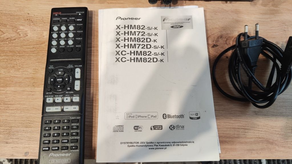 Pioneer xc-hm72 s amplituner sieciowy Spotify wifi Bluetooth