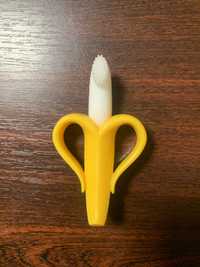 Банан-щітка, силіконовий гризунець прорізувач для зубів