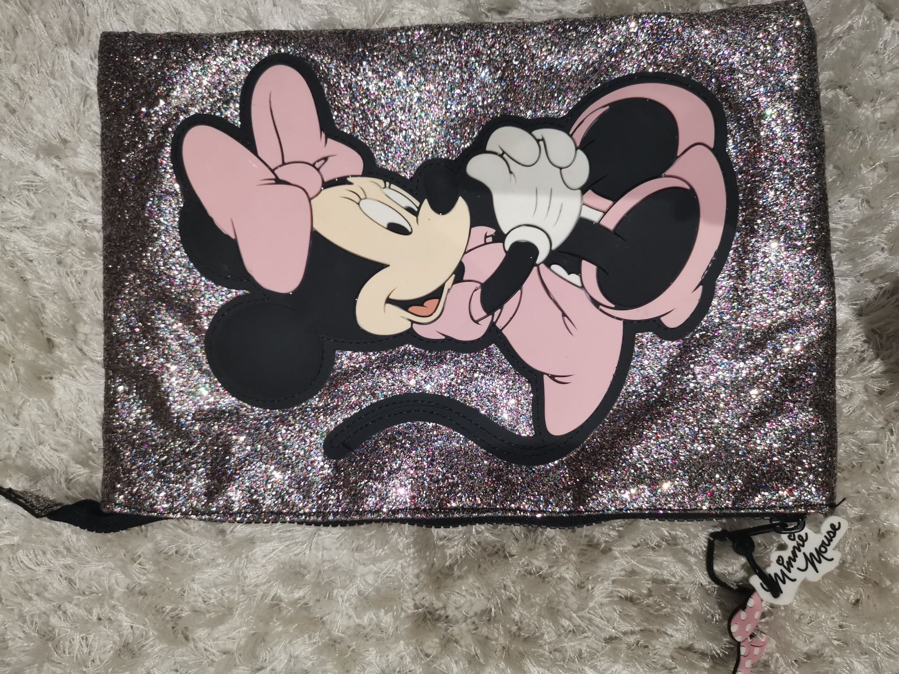 Bolsa Minnie com glitter