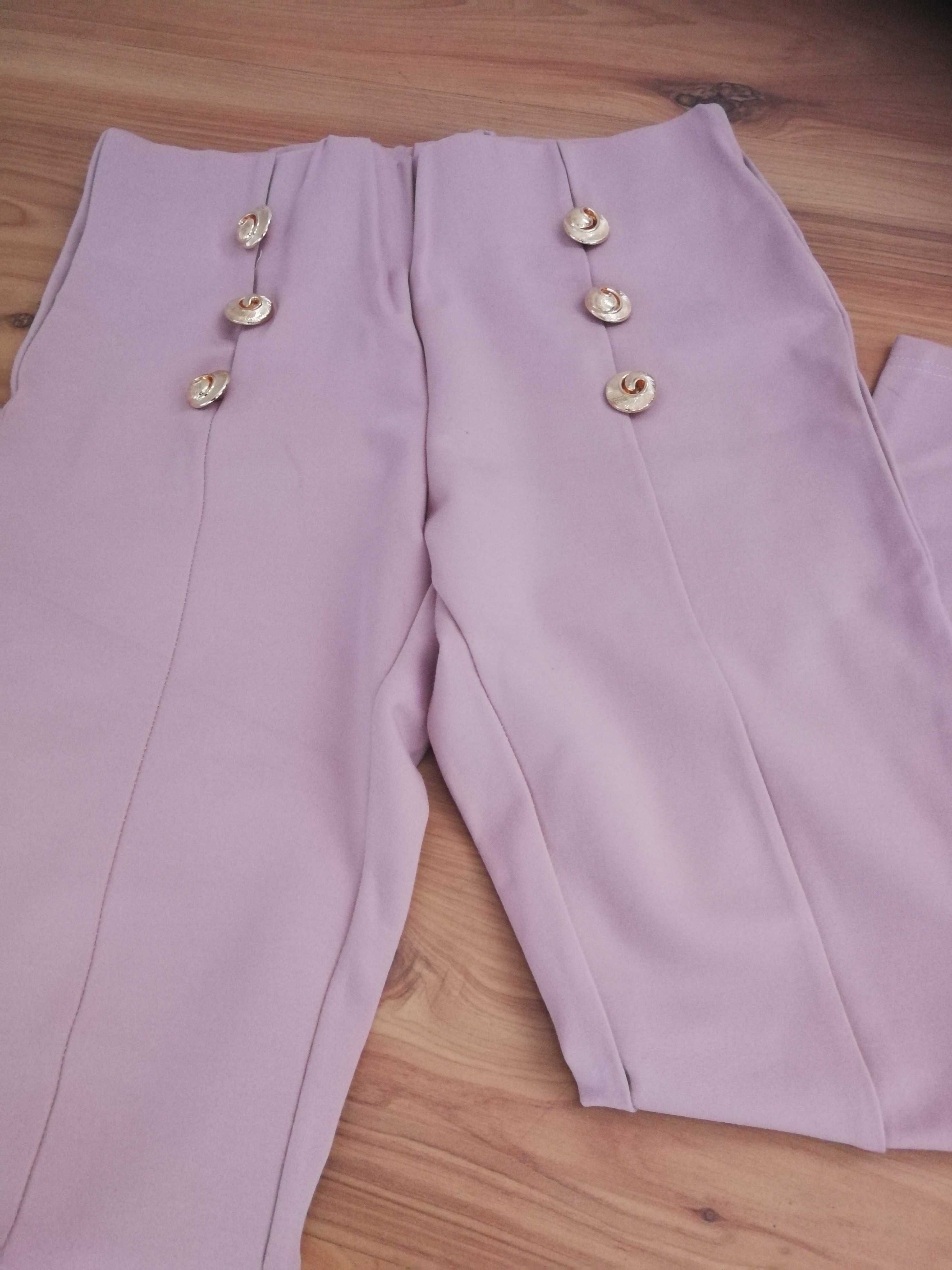 Spodnie legginsy guziki Mielczarkowski