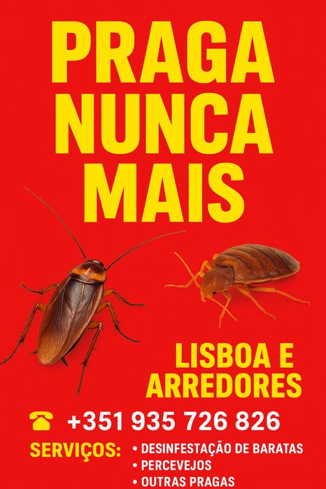 Desenfestação de Baratas e percevejos