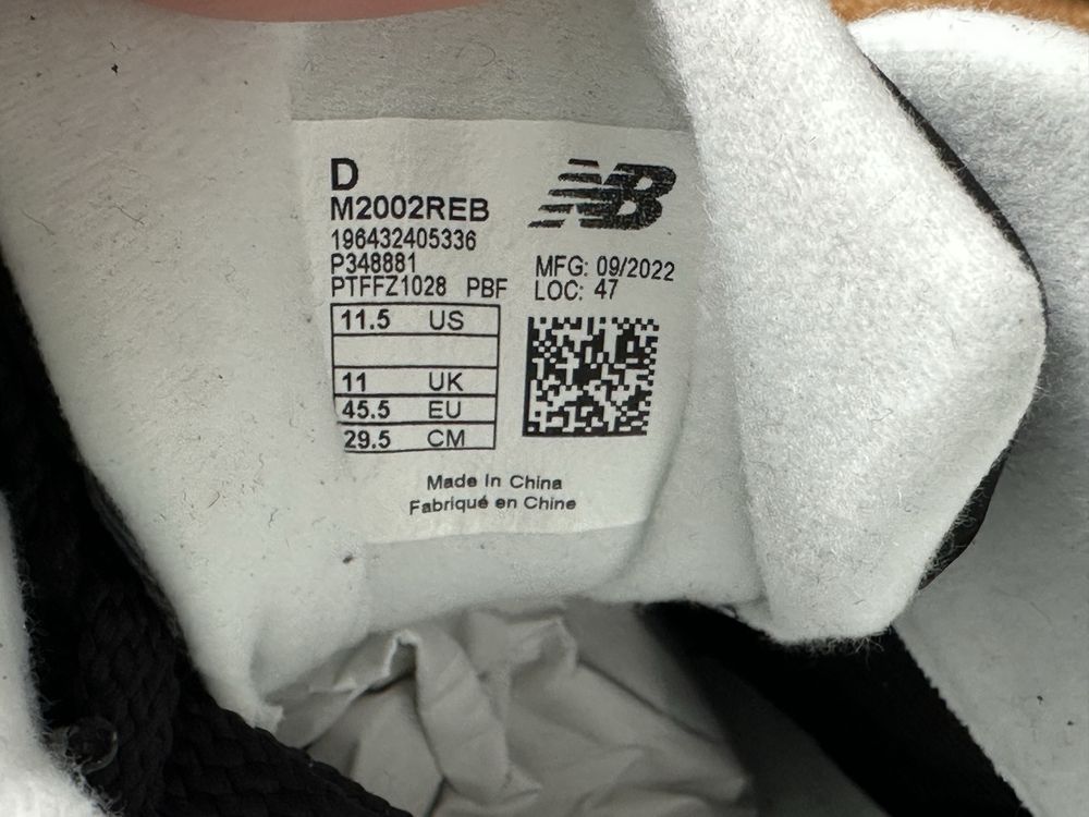 Кросівки New balance M2002R EB ( РОЗМІР 45,5 )