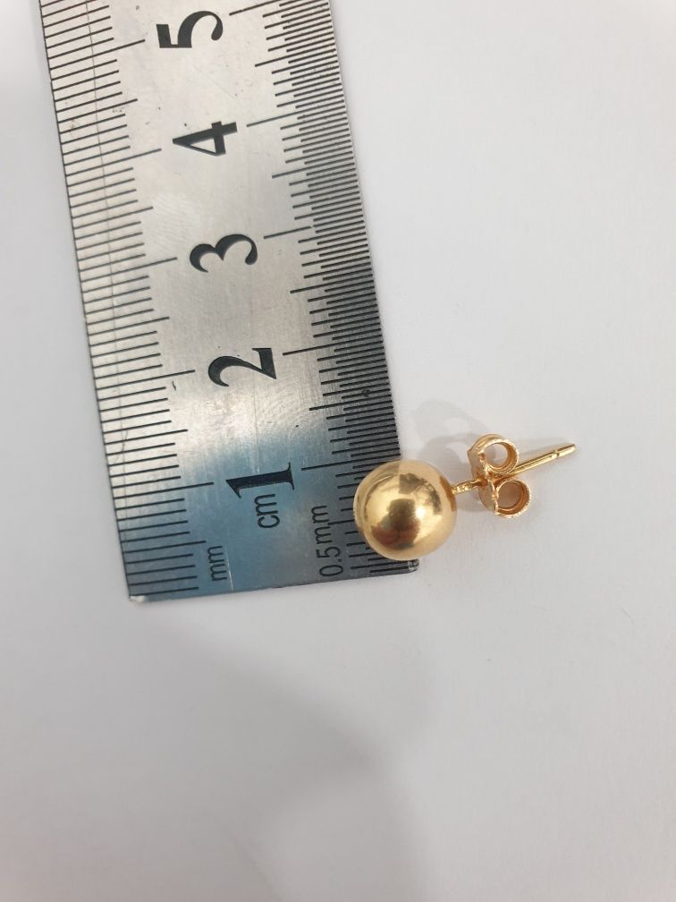 Colar virolinha e brincos em ouro