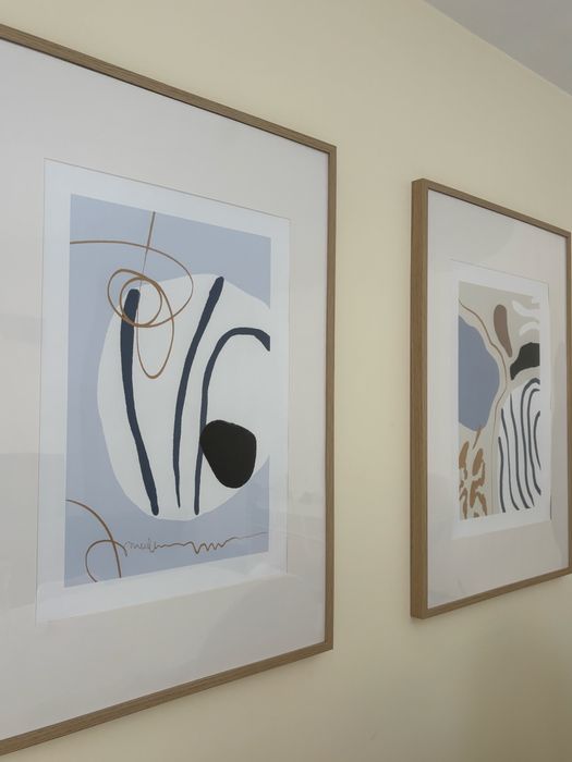 Conjunto de molduras com posters