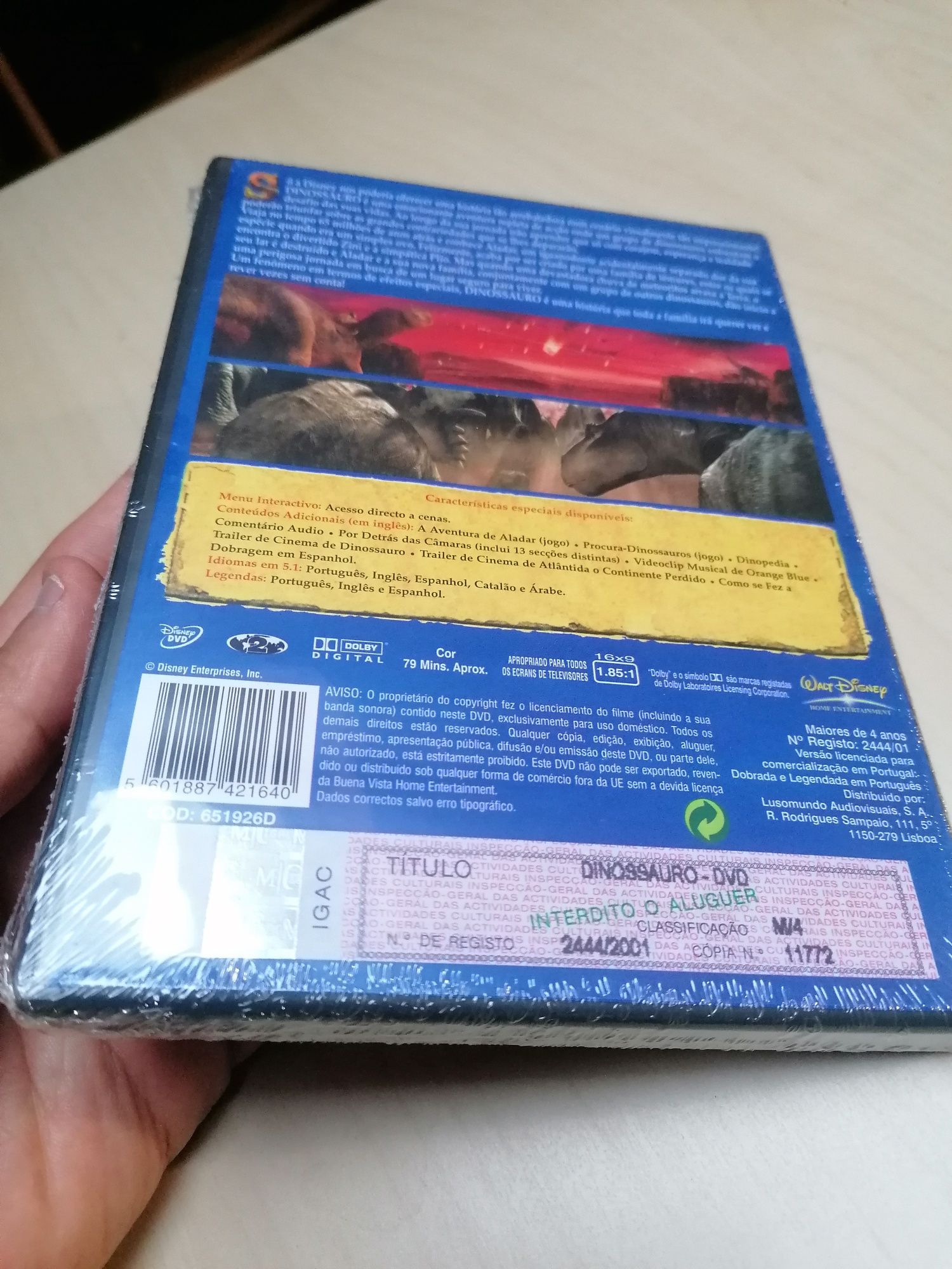DVD Dinossauro Disney Novo e Embalado