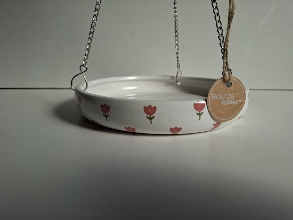 Karmnik/ misa porcelanowa dla ptaków do ogrodu Boltze