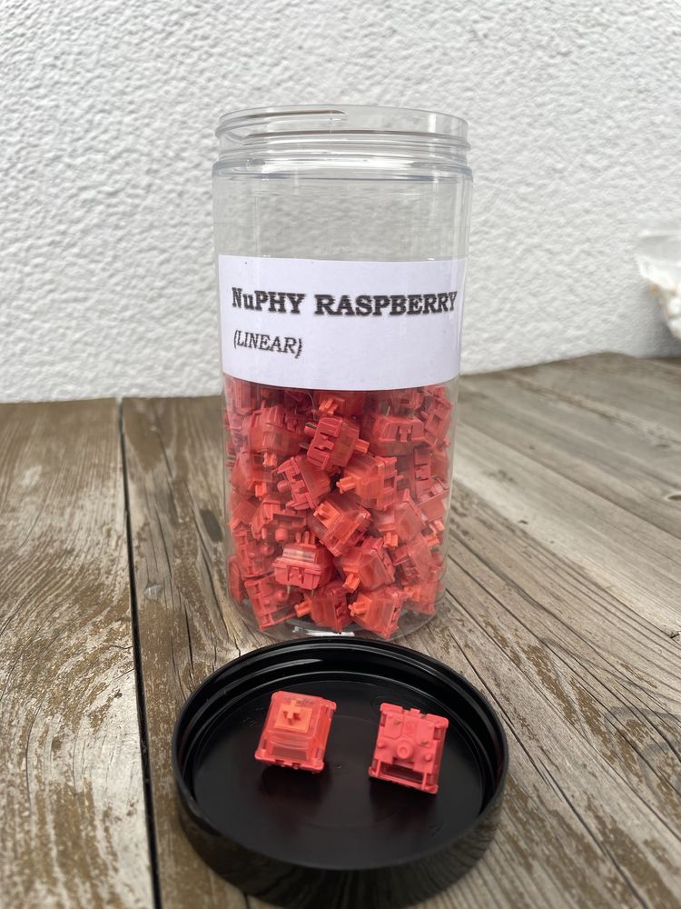 NuPhy Gateron Raspberry switch (przełączniki linearne)