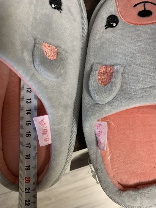 НОВІ дитячі тапочки теплі для дівчинки 32/33р   20см