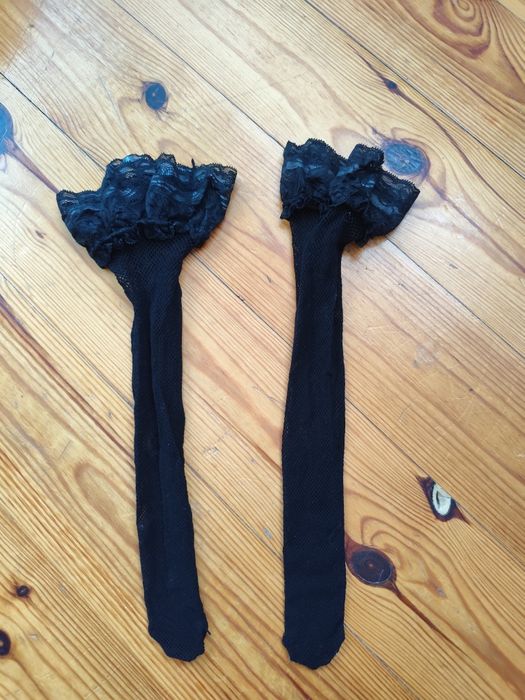 Pończochy kabaretki czarne uniwersalne.