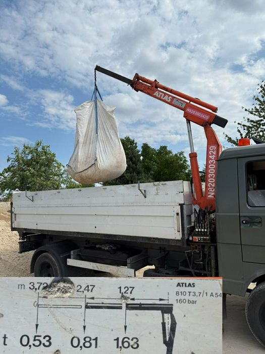 Transport wywrotką o ładowności 4t z HDS-em. Kompost, Piasek,ziemia,ka