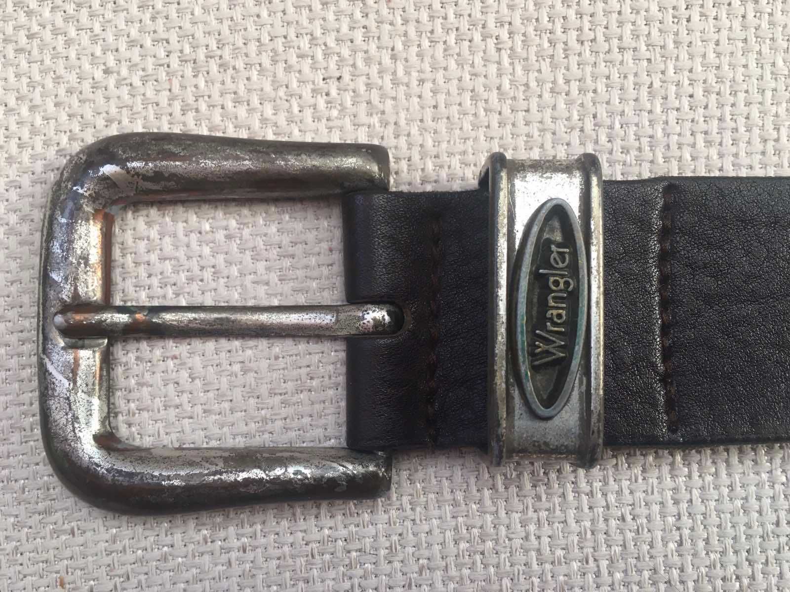 Фирменный кожаный ремень Wrangler. Оригинал. Винтаж.