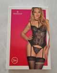 Zestaw OBSESSIVE Raquelia gorset i stringi S/M