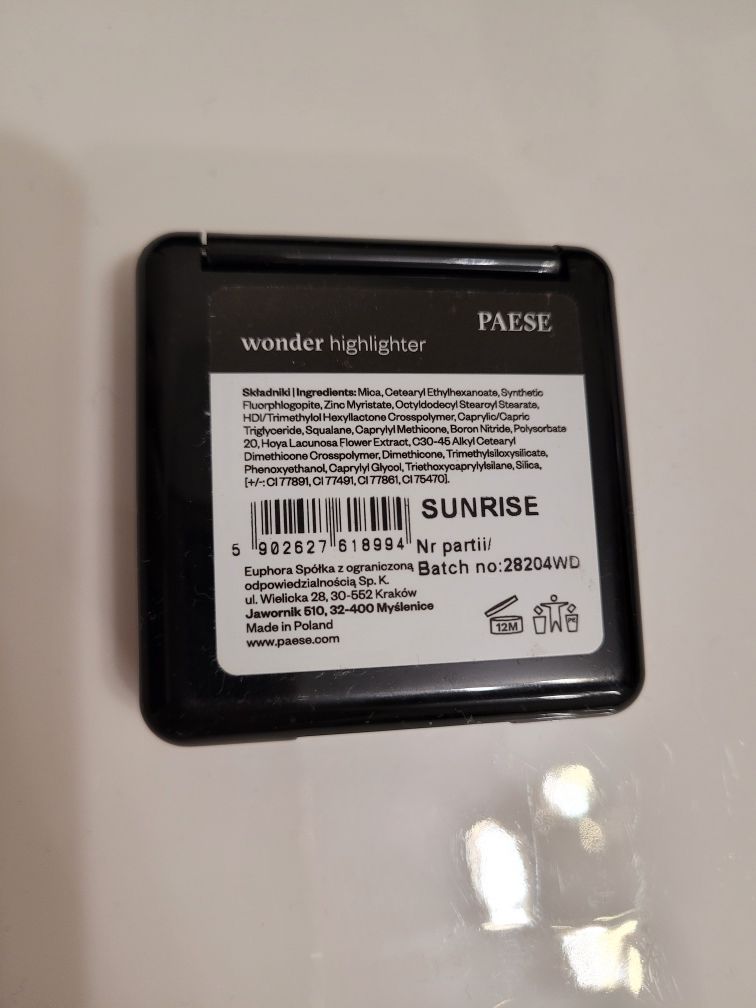 Rozświetlacz paese wonder highlighter sunrise