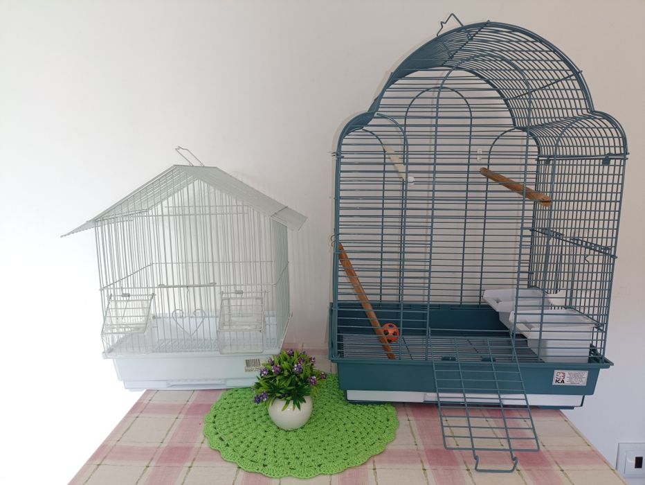 Gaiolas e brinquedos