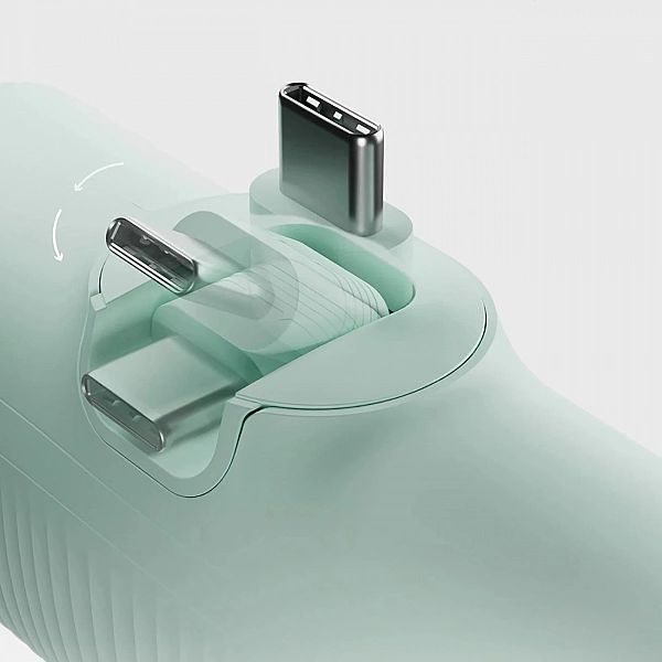 Powerbank SBS EcoPower 5000 mAh 10W z wbudowanym portem USB-C - zielon