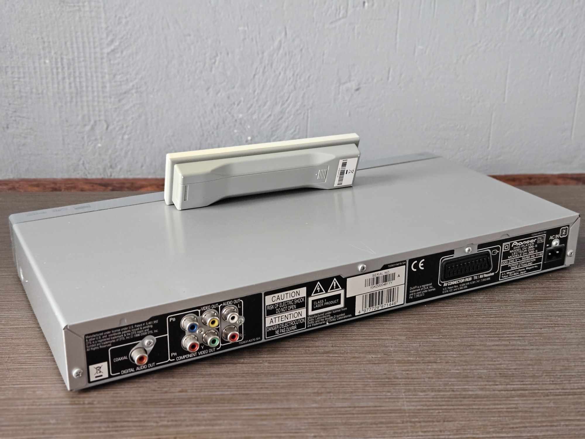 Odtwarzacz DVD Pioneer DV-320 srebrny